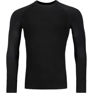 Ortovox Langärmeliges technisches Merino-Shirt 230 Competition LS M Black Raven für Herren aus Wolle Größe M schwarz