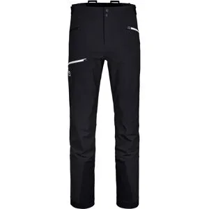 Ortovox Winddichte und wasserabweisende Skitourenhose Pizol Pants M Black Raven für Herren aus Softshell Größe M schwarz