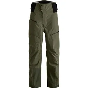 Ortovox Wind- und wasserfeste Skihose Ravine Plus 3L Pants M Dark Wild Herbs für Herren aus Wolle Größe L Khaki