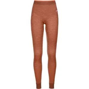 Ortovox Collant en laine de mérinos 230 Competition Long Pants W Faded Tangerine für Damen aus Wolle Größe S Orange
