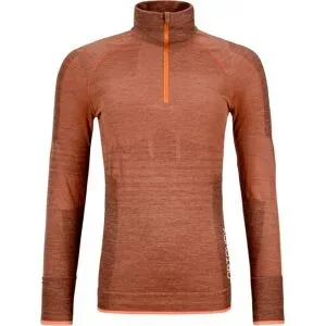 Ortovox Sous-vêtement en laine de mérinos 230 Competition Zip Neck W Faded Tangerine für Damen aus Wolle Größe S Braun