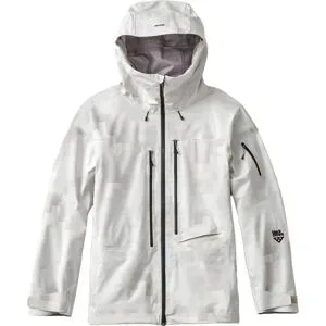 Blackcrows Wasserdichte Skijacke M Aurion 3L Jacket Mineral Gray Camo für Herren Größe L Grau