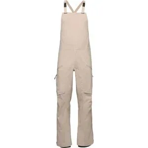 Black Diamond Salopette de ski de randonnée M Factor Bibs Moonstone für Herren aus Nylon Größe XL Beige
