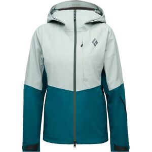 Black Diamond Wasserfeste und atmungsaktive Jacke für Skitourengehen W Recon Stretch Shell Agave Deep Woods für Damen Größe S Grün