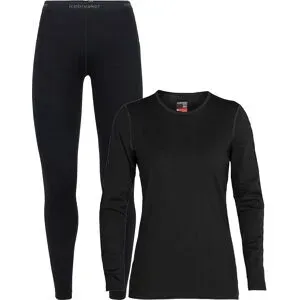 Icebreaker Merinowolle-Unterhemd &ndash; Damen / Frau &ndash; W Merino 260 Tech LS Crewe Pack W Merino 260 Tech LS Crewe Black für Damen aus