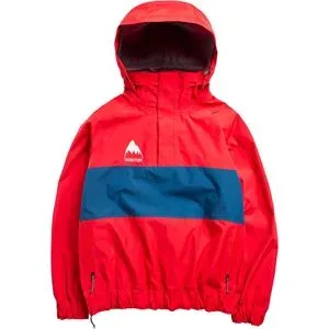 Burton Wasserdichte und atmungsaktive Halb-Zip-Jacke M 80'S Powershell 3L Jacket Performer Red Selvedge Blue für Herren Größe M Rot