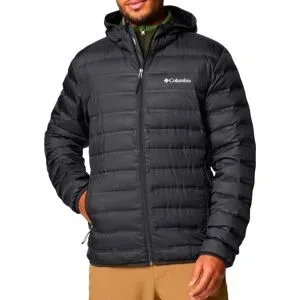 Columbia Daunenjacke mit wasserabweisender Beschichtung aus natürlicher Daune Lake 22 II Down Hooded Jacket Black für Herren Größe XL schwarz