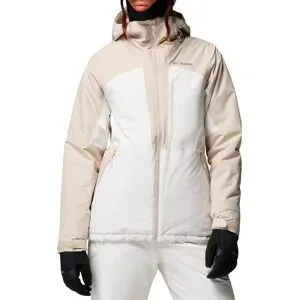 Columbia Wasserdichte und warme Skijacke ? Damen ? Liftline Jacket Liftline Jacket Sea Salt Dark Stone für Damen Größe L Beige