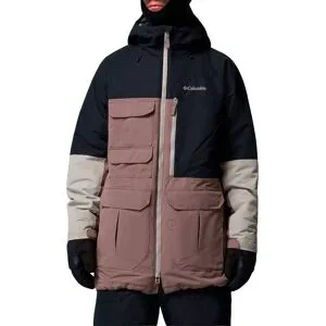 Columbia Wasserdichte Skijacke aus OMNI-TECH? Coreshot Jacket Iron Black Flint Grey für Herren Größe XL Braun