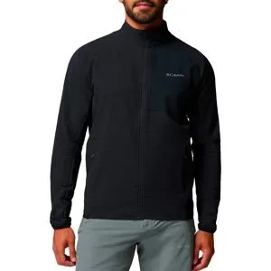 Columbia Warme und wasserabweisende Fleecejacke mit Reißverschluss Superior Summit Grid Full Zip M Black für Herren Größe XXL schwarz