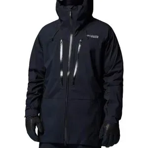 Columbia Wasserdichte und atmungsaktive Skijacke Platinum Peak II 3L Shell Black für Herren Größe XL schwarz