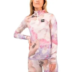 Eivy Technische Unterwäsche aus Merinowolle  Journey Merino Wool Top Aquarelle für Damen aus Wolle Größe XS Rosa
