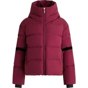 Fusalp Wasserfeste und isolierende Skijacke aus natürlichen Daunen Barsy II  Acajou/Noir für Damen Größe 38 Bordeaux