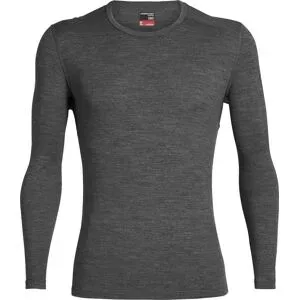 Icebreaker Sous-vêtement en laine de mérinos M Merino 260 Tech LS Crewe Gritstone Heather für Herren aus Wolle Größe XL Grau
