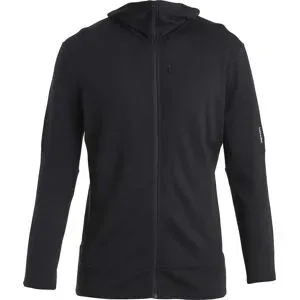 Icebreaker Fleece aus Merinowolle M Merino 260 Quantum LS Zip Hoodie Black für Herren aus Wolle Größe S schwarz