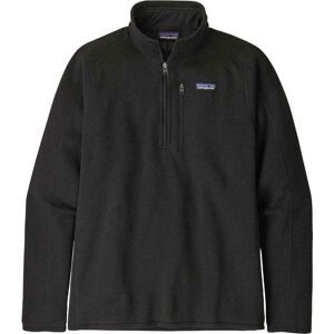 Patagonia Warmer und schlanker Fleecepullover mit 1/4 Reißverschluss M's Better Sweater 1/4 Zip Black für Herren Größe XL schwarz
