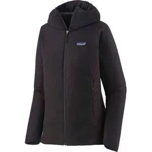Patagonia Atmungsaktive Daunenjacke W's Nano-Air Light Hybrid Hoody Black für Damen Größe L schwarz