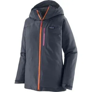 Patagonia Isolierende Skijacke W's Insulated Powder Town Jkt Smolder Blue w/Orange Peel für Damen Größe S Navy blau