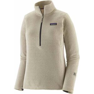 Patagonia Technisches Fleece mit halbem Reißverschluss &ndash; Damen / Frau R1 Air Zip Neck W's R1 Air Zip Neck Wool White für Damen Größe XS -