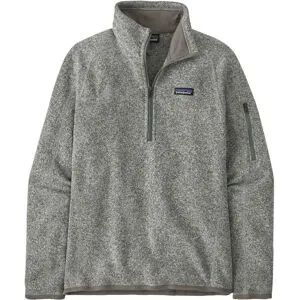 Patagonia Warme und komfortable Fleecejacke &ndash; Damen / Frau &ndash; W's Better Sweater Jkt W's Better Sweater 1/4 Zip Birch White für