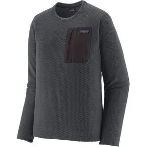 Patagonia Schnell trocknendes Fleece mit Waffelmuster und Reißverschluss &ndash; Herren &ndash; M's R1 Air Crew Smolder Blue M's R1 Air Crew