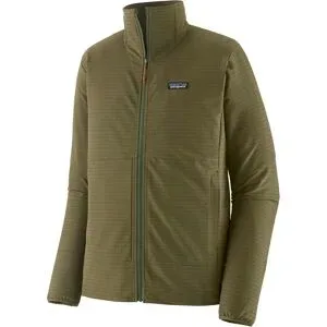 Patagonia Warmes, dehnbares Fleece M's R1 TechFace Jkt Basin Green für Herren Größe M Grün