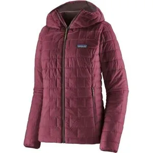 Patagonia Leichte Stepp-und PrimaLoft® Daundenjacke &ndash; Damen / W's Nano Puff Hoody W's Nano Puff Hoody Berry Fig für Damen Größe S -