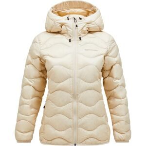 Peak Performance Stepp- Und Daundenjacken mit Kapuze W Helium Down Hood Jacket Sand Fog für Damen Größe L Beige