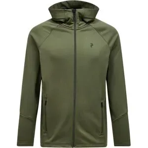 Peak Performance Technisches und atmungsaktives Fleece M Rider Essentials Zip Hoodie Pine Needle für Herren Größe L Grün