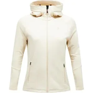 Peak Performance Schnelltrocknender Fleece W Rider Essentials Zip Hoodie Sand Fog für Damen Größe S Khaki