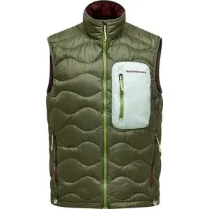Peak Performance Doudoune sans manches ultralégère et compacte M Helium Utility Down Vest Pine Needle Frosted Fern für Herren Größe M Khaki