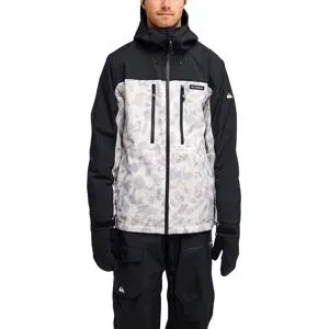 Quiksilver Veste de ski/snowboard Sycamore 20K Jacket Ice Camo Bone White für Herren Größe S schwarz