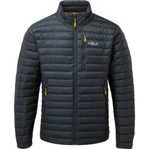 Rab Warme Daunenjacke Microlight Jacket Beluga für Herren Größe S Grau