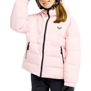 Roxy Stepp- Und Daundenjacken &ndash; Mädchen &ndash; Snowyhill Snowyhill Puffy Girl Jacket Rose Shadow  Kindergröße 8 Jahre Rosa