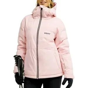 Roxy Doudoune à capuche imperméable Snowyhill Puffy Jacket Rose Shadow für Damen Größe XS Rosa