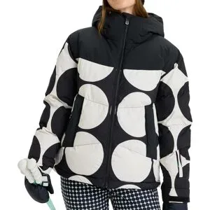 Roxy Stepp- Und Daundenjacken wasserfest aus Primaloft® Alofted Puffy Jacket True Black Big Dots für Damen Größe M schwarz