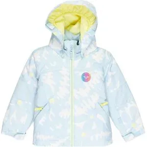 Roxy Ski /Snowboard Jacke Snowy Tale Jacket Ice Blue Big Flower  Kindergröße 2 Jahre Blau