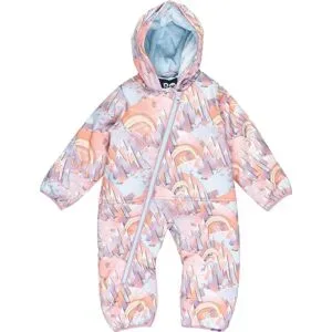 Roxy Overall / Einteiler / Kombination / Jumpsuit Ski / Snowboard Rose Jumpsuit Coral Chic Papercut  Kindergröße 6-12 Monate Rosa