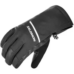 Salomon Wasserdichte und warme Handschuhe Propeller One Gloves U Deep Black für Herren aus Leder Größe S schwarz