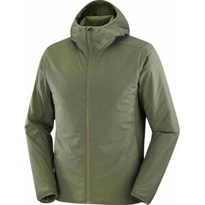 Salomon Leichter Stepp-und Daundenjacken aus PrimaLoft® Mountain Flex Jkt HD M Grape Leaf für Herren Größe M Khaki