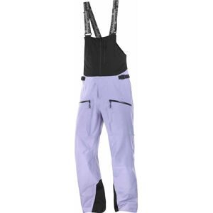 Salomon Wasserfeste Latzhose für Ski Absolute 3L Bib M Blue Granite/Deep Black für Herren Größe XL Violett