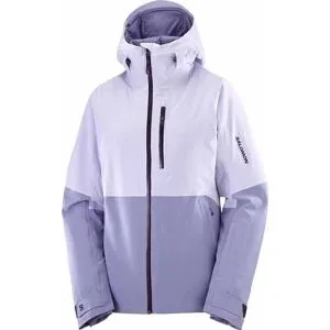 Salomon Isolierende Skijacke aus PrimaLoft® Highland Jacket W Cosmic Sky/Blue Granite für Damen Größe XS Violett