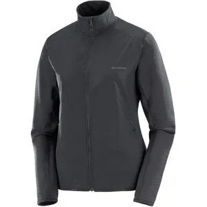 Salomon Warme und leichte Funktionsjacke &ndash; Damen / Frau &ndash; Sntial Lightwarm Hybrid Sntial Lightwarm Hybrid W Deep Black für Damen -