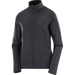 Salomon Technisches Fleece &ndash; Warm und leicht &ndash; Damen / Frau Sntial Lightwarm FZ Sntial Lightwarm Fz W Deep Black für Damen Größe S -
