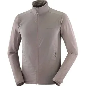 Salomon Leichte Stretch-Fleecejacke mit Reißverschluss &ndash; Herren &ndash; Sntial Lightwarm Hybrid M Iron Sntial Lightwarm Hybrid M Iron für