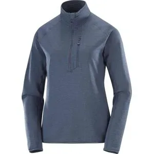 Salomon Leichte, atmungsaktive Fleecejacke mit Reißverschluss &ndash; Damen / Frau &ndash; Sntial Lightwarm HZ W Blue Nights Sntial Lightwarm HZ W