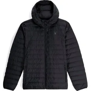 Spyder Doudoune de ski chaude Zenith Hooded Down Jacket Black für Herren Größe S schwarz