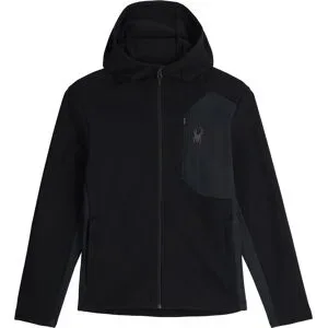 Spyder Fleecejacke mit Kapuze Bandit Hooded Jacket Black für Herren Größe L schwarz