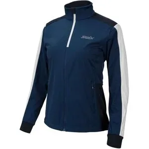 Swix Jacke Skijacken Skilanglauf Cross Jacket M Estate Blue für Herren aus Softshell Größe M Blau