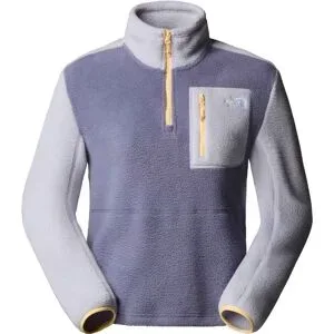 The North Face Fleece mit halbem Reißverschluss W Yumiori 1/4 Zip Twilight Galaxy Blue Flax Mineral Salt für Damen Größe L Violett